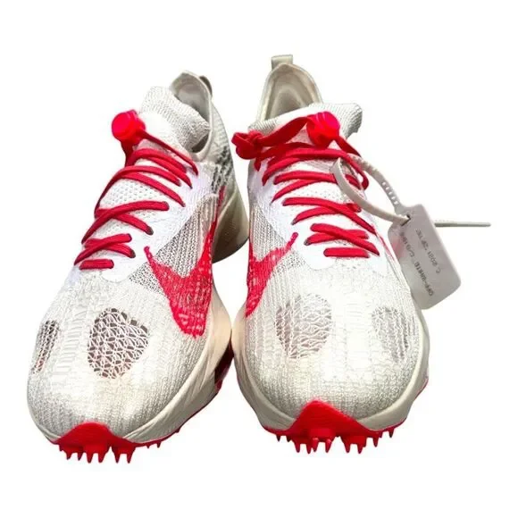 Nike ZoomX Vaporfly Next% 2 Mens Running Sneakers Shoes Size 8.5 White Red NEW